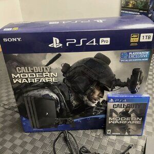 PlayStation 4 Pro 1TB Console - COD: Modern Warfare Bundle + Extra Controller